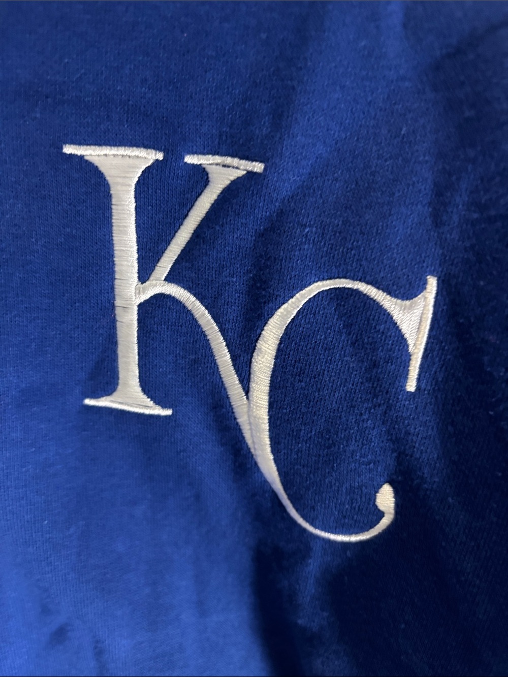 KC Royals MLB Soft As A Grape Zip Up Hoodie Jacket Blue Sz 2X Like New - Picture 3 of 9